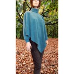 PONCHO PULL COL  EN LAINE POLAIRE 100 % FABRIQUEE EN FRANCE