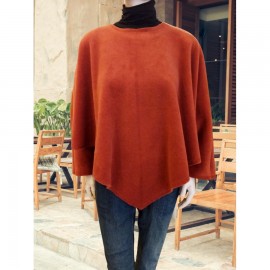 PULL PONCHO LAINE POLAIRE 100 % FABRIQUE EN FRANCE